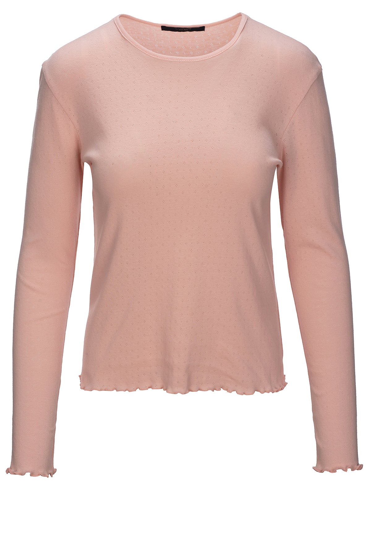 LUXZUZ // ONE TWO Amar Pointelle T-shirt T-Shirt 382 Pale Dogwood