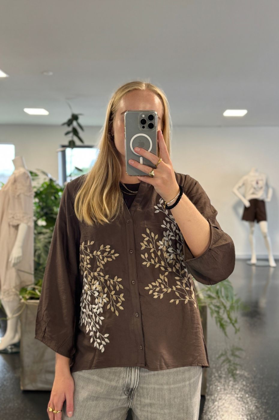 LUXZUZ // ONE TWO Ariago Shirt Shirt 788 Chocolate Chip