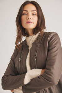 Athena Kunstlederjacke - Kapern