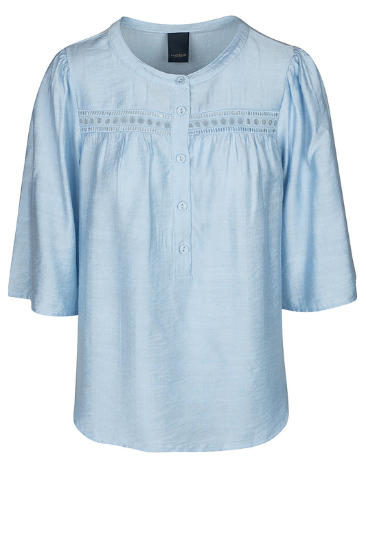 LUXZUZ // ONE TWO Carolanti Blouse Blouse 510 Chambray Blue