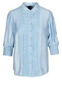 Cecillia-Hemd - Chambray-Blau