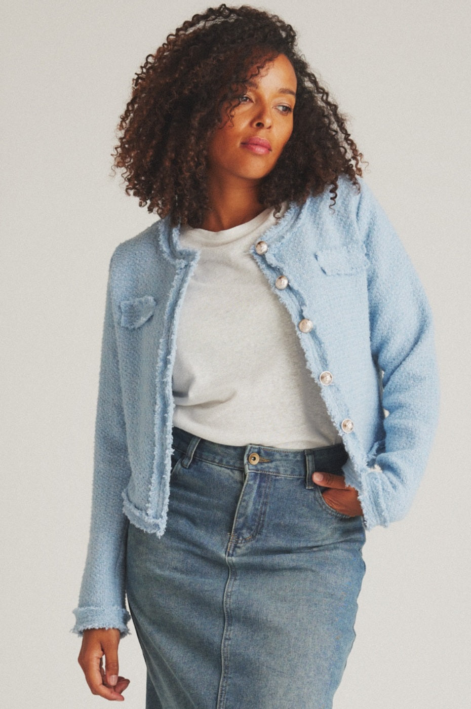 LUXZUZ // ONE TWO Chiefelia Jacket Jacket 569 Forget-me-not