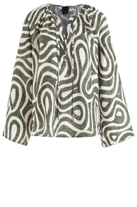 Eivoa Bluse - Bronzegrün