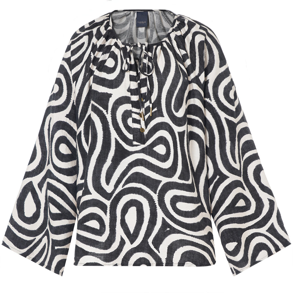 LUXZUZ // ONE TWO Eivoa Blouse Blouse 888 Phantom