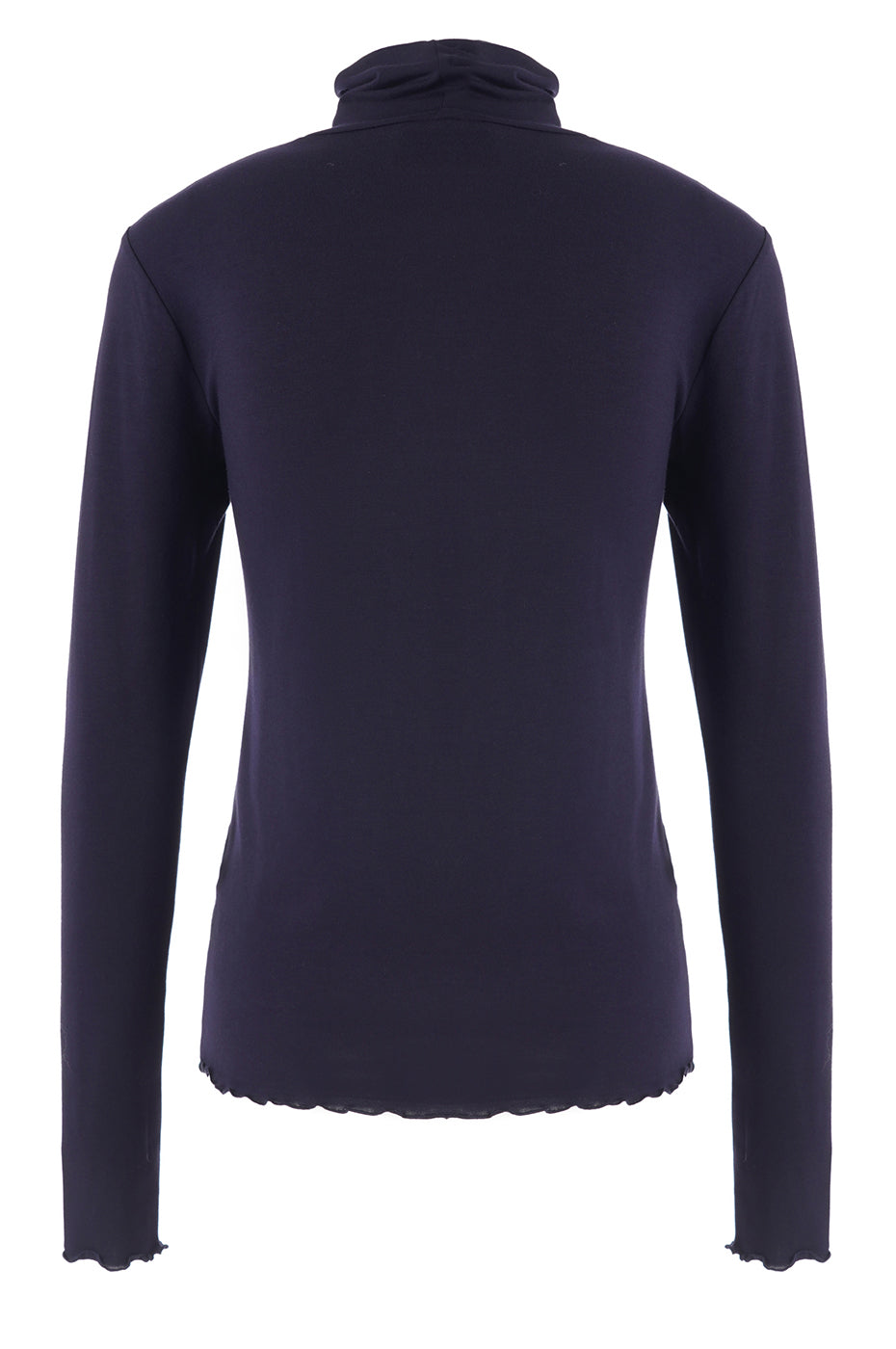 LUXZUZ // ONE TWO Jachio Bamboo Rollneck T-Shirt 577 Night Blue