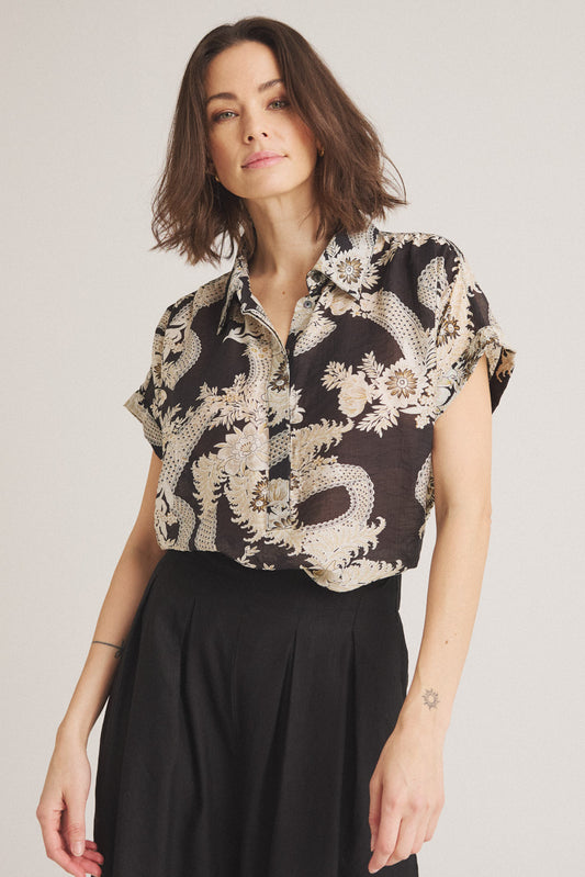 LUXZUZ // ONE TWO Jardine Blouse Blouse 999 Black