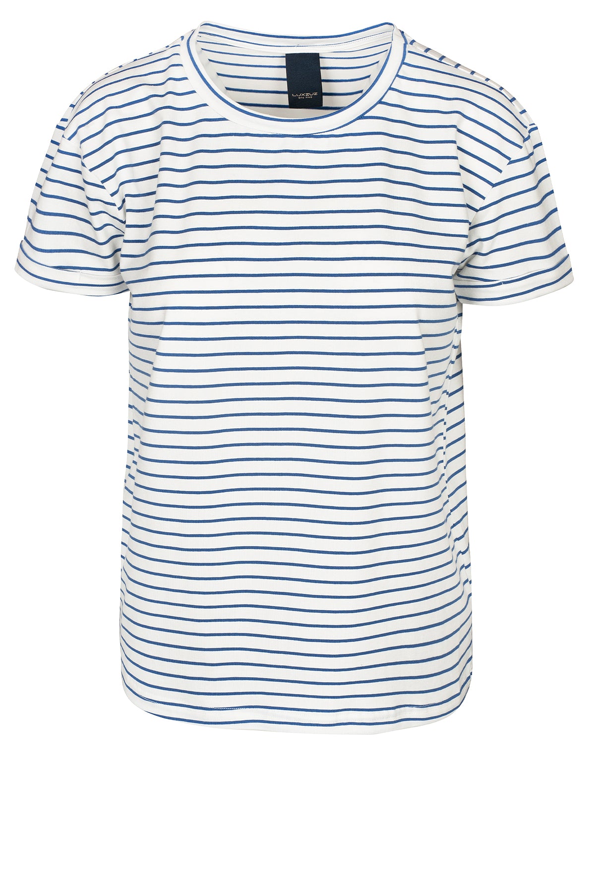 LUXZUZ // ONE TWO Karin T-shirt T-Shirt 523 Baja Blue