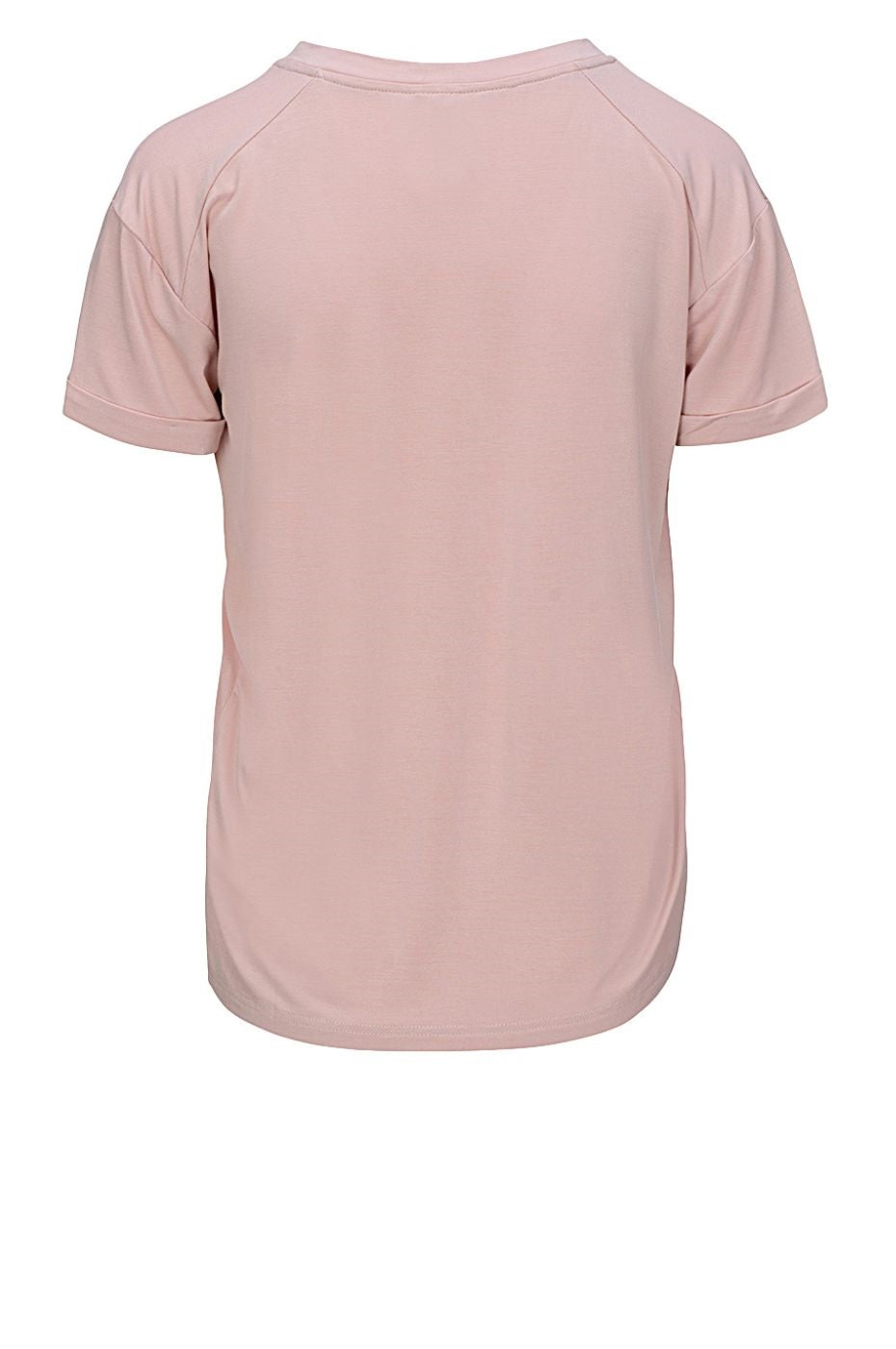 LUXZUZ // ONE TWO Karvi Bamboo T-Shirt 302 Rose Smoke