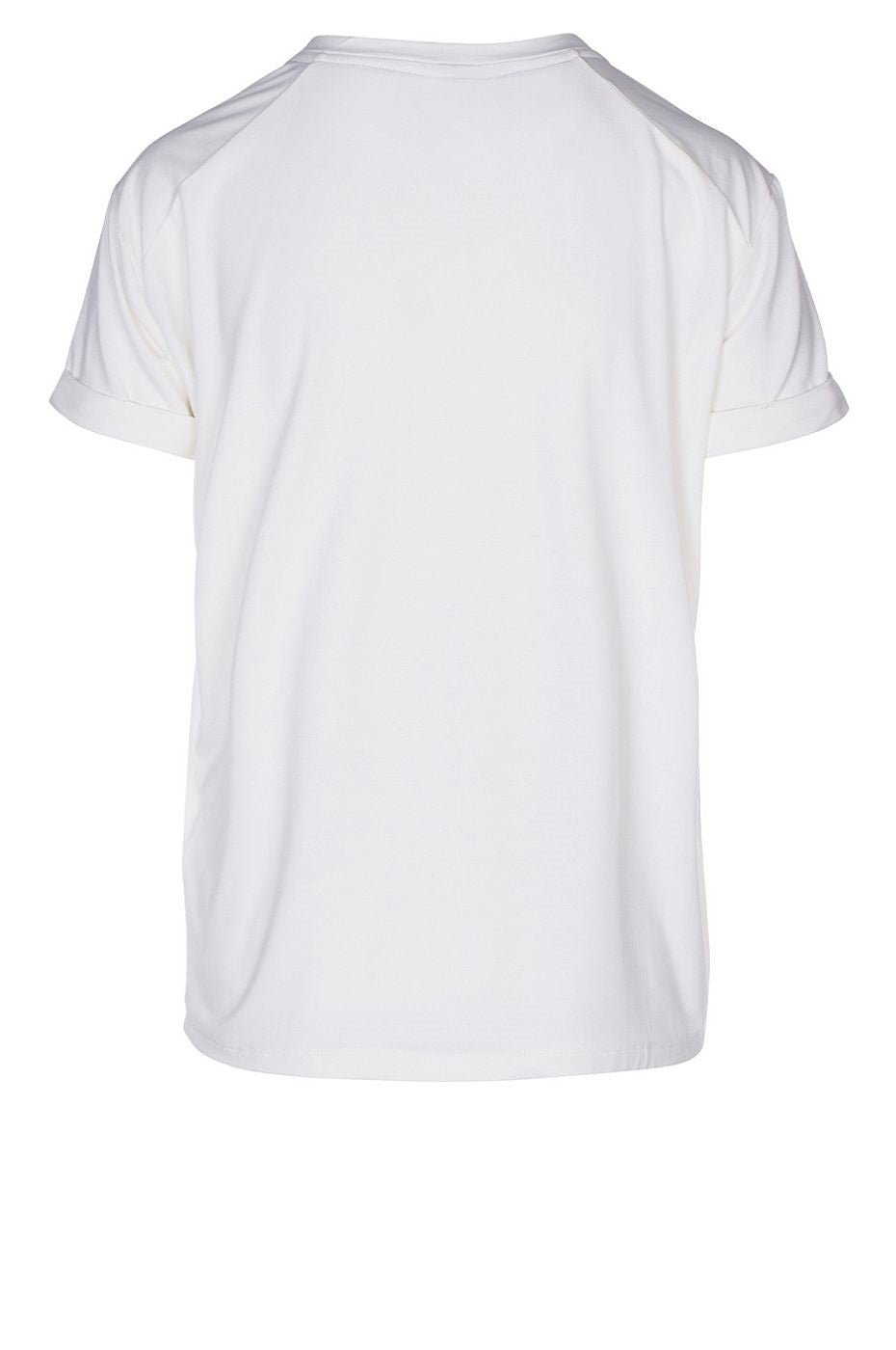 LUXZUZ // ONE TWO Karvi Bamboo T-Shirt 737 Cream