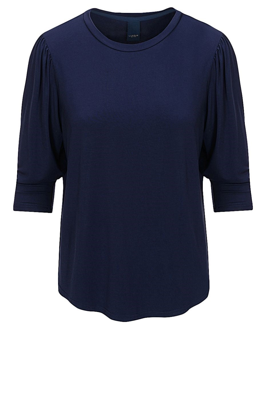 LUXZUZ // ONE TWO Lailong Bamboo T-Shirt 577 Night Blue