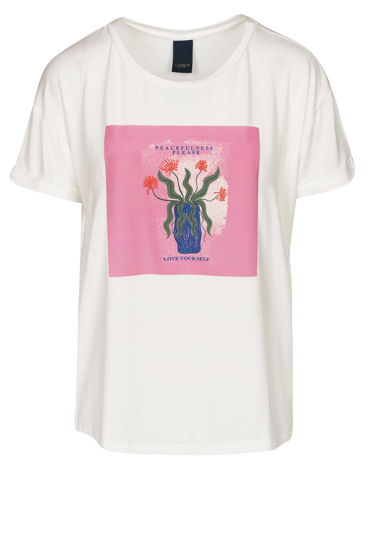 LUXZUZ // ONE TWO Love Yourself T-Shirt T-Shirt 737 Cream