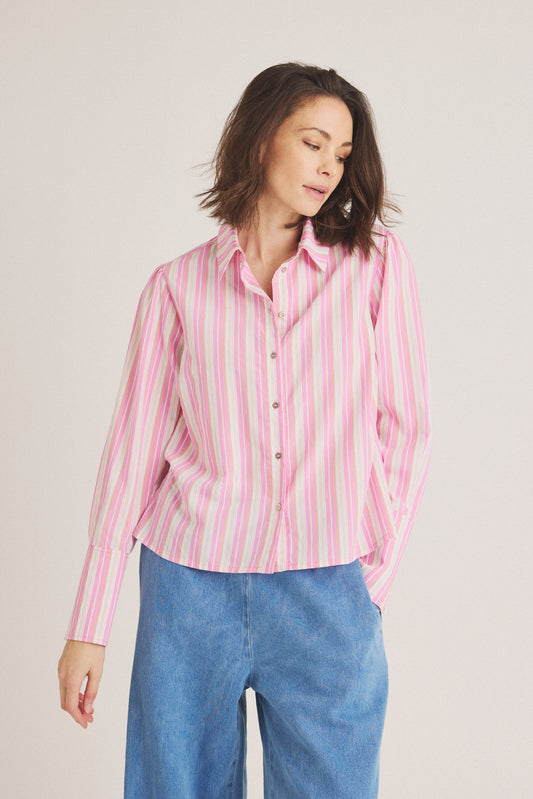 LUXZUZ // ONE TWO Makko Shirt Shirt 322 Pink Lady