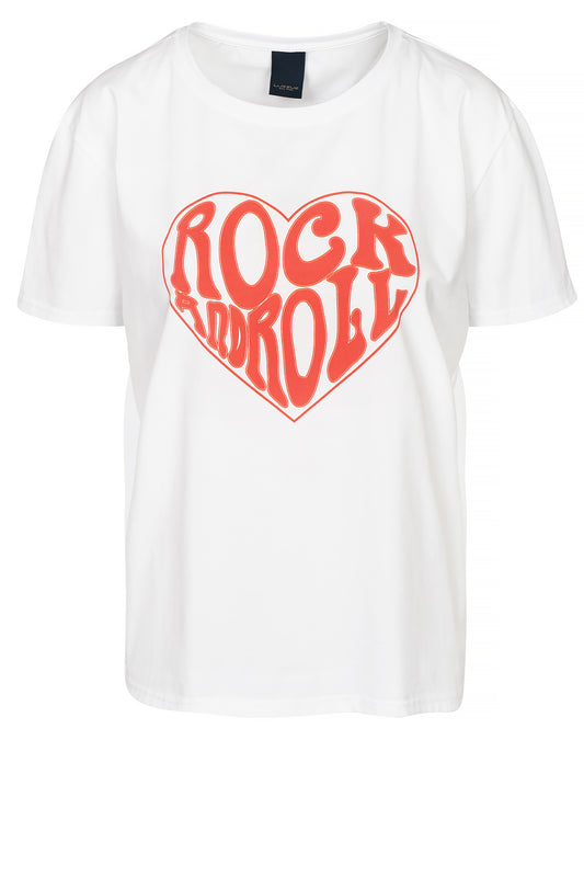 LUXZUZ // ONE TWO Rock & Roll T-shirt T-Shirt 901 White
