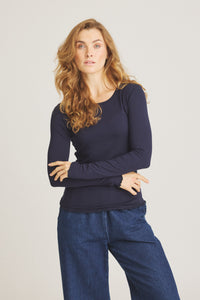 Sigba Bambus T-Shirt - Nachtblau