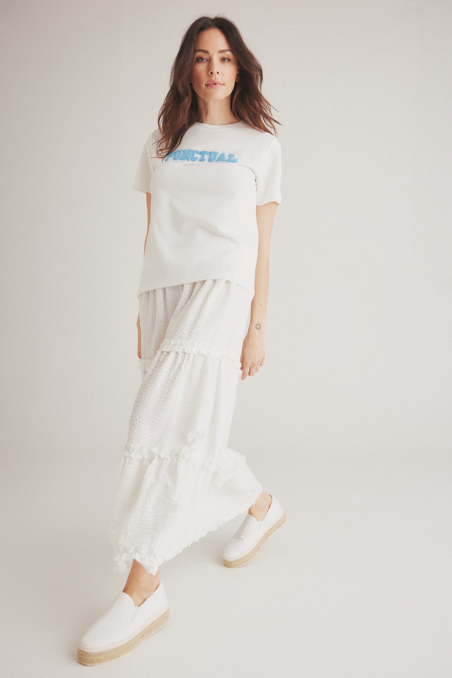 LUXZUZ // ONE TWO Timo T-Shirt T-Shirt 737 Cream