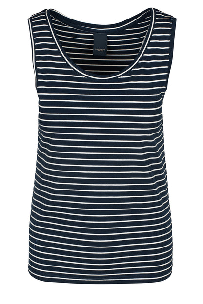 LUXZUZ // ONE TWO Adela Top Top 575 Navy Blue