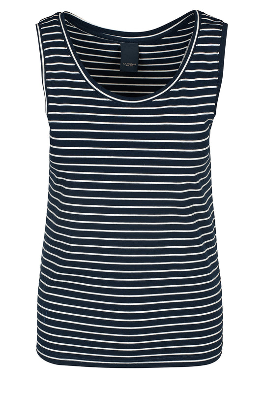 LUXZUZ // ONE TWO Adela Top Top 575 Navy Blue