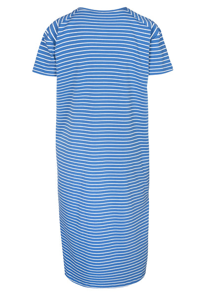 LUXZUZ // ONE TWO Aimastripe Dress Dress 523 Baja Blue