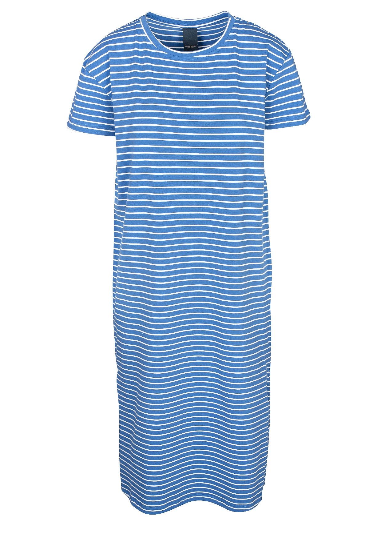 LUXZUZ // ONE TWO Aimastripe Dress Dress 523 Baja Blue