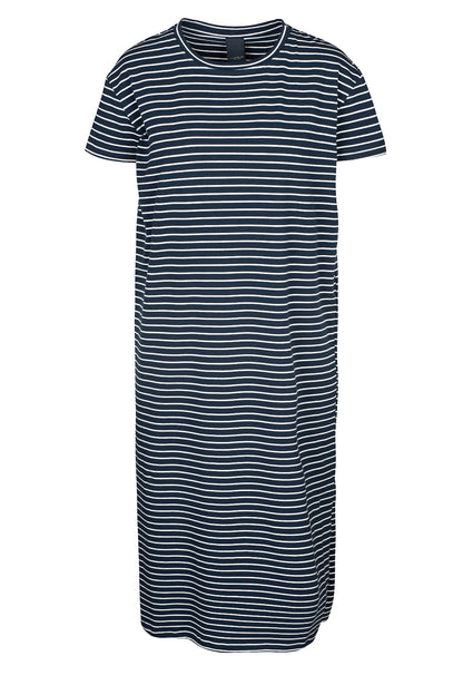 LUXZUZ // ONE TWO Aimastripe Dress Dress 575 Navy Blue