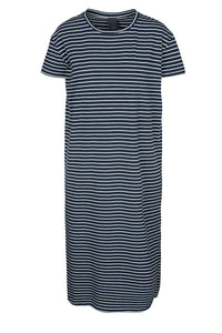 Aimastripe Dress - Navy Blue