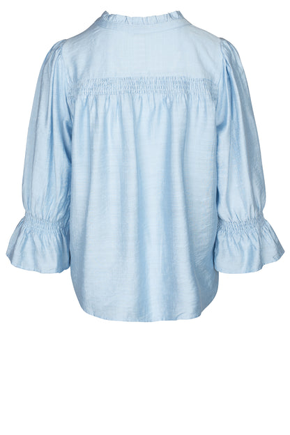 LUXZUZ // ONE TWO Aino Shirt Shirt 510 Chambray Blue
