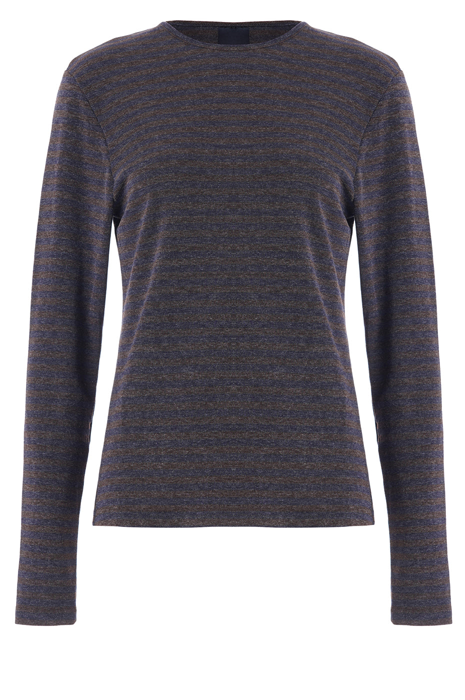 LUXZUZ // ONE TWO Amazig Stripe T-shirt T-Shirt 793 Chocolate Plum