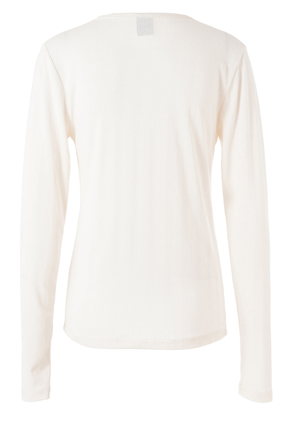 LUXZUZ // ONE TWO Ambutto Pointelle T-shirt T-Shirt 741 Ecru