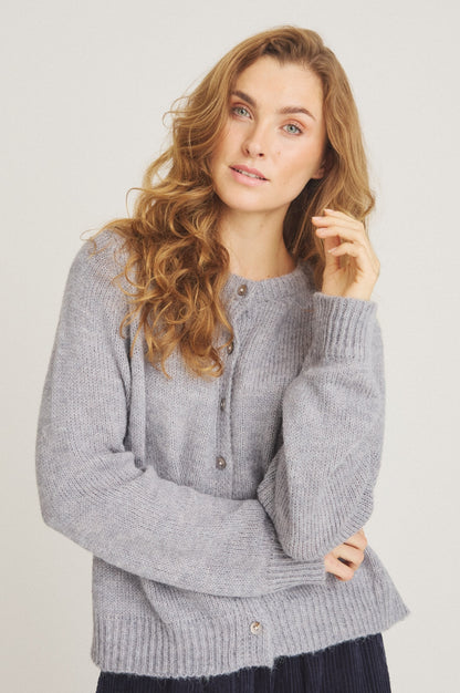 LUXZUZ // ONE TWO Birgita Knit Knit 821 Grey Marl