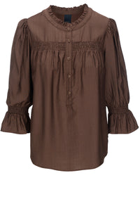 Carolama Bluse - Choco Lux