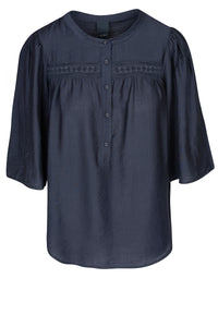 Carolanti Blouse - Navy Blue