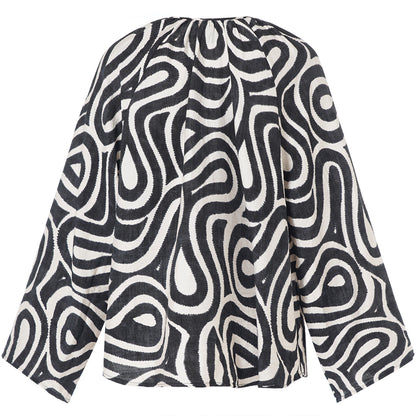 LUXZUZ // ONE TWO Eivoa Blouse Blouse 888 Phantom