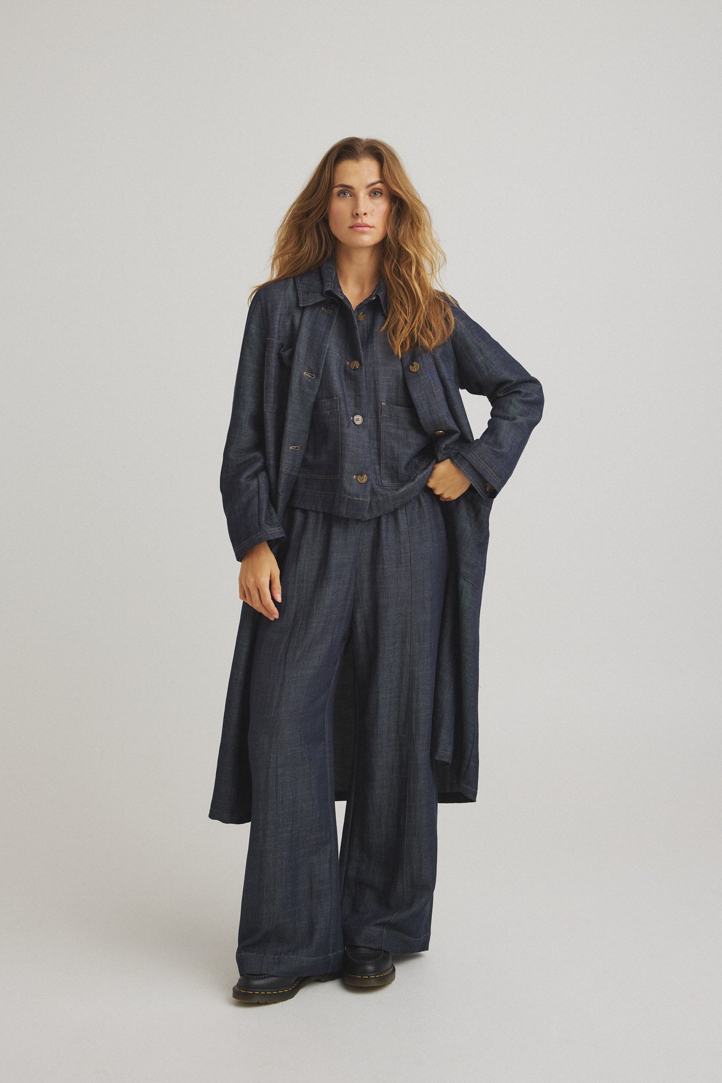 LUXZUZ // ONE TWO Eleta Dress Dress 579 Denim like