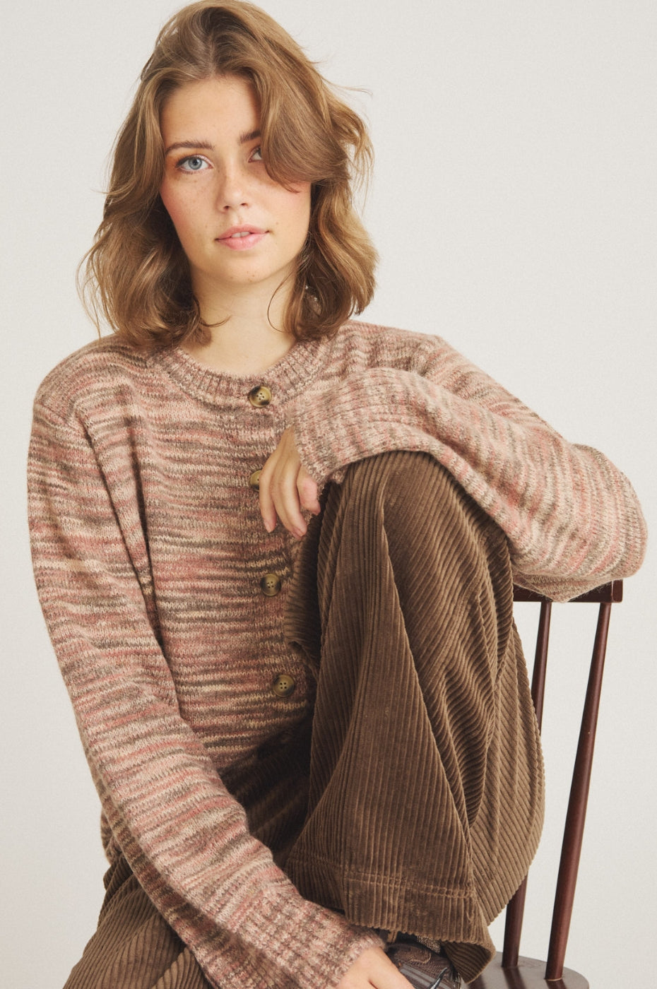 LUXZUZ // ONE TWO Elida Knit Knit 227 Cedar Wood