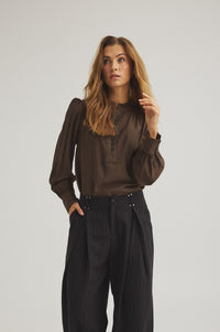 Flow Blouse - Chicory Coffee