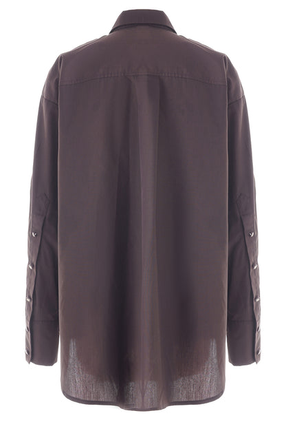 LUXZUZ // ONE TWO Gertanturo Shirt Shirt 793 Chocolate Plum