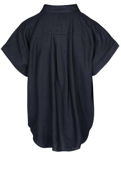 LUXZUZ // ONE TWO Jardine Blouse Blouse 575 Navy Blue