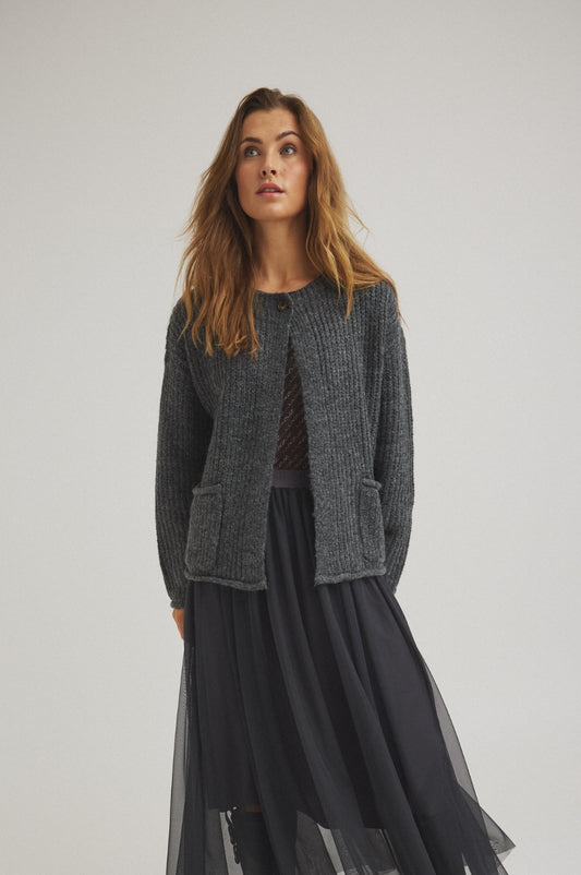 LUXZUZ // ONE TWO Jeantos Knit Knit 833 Asphalt