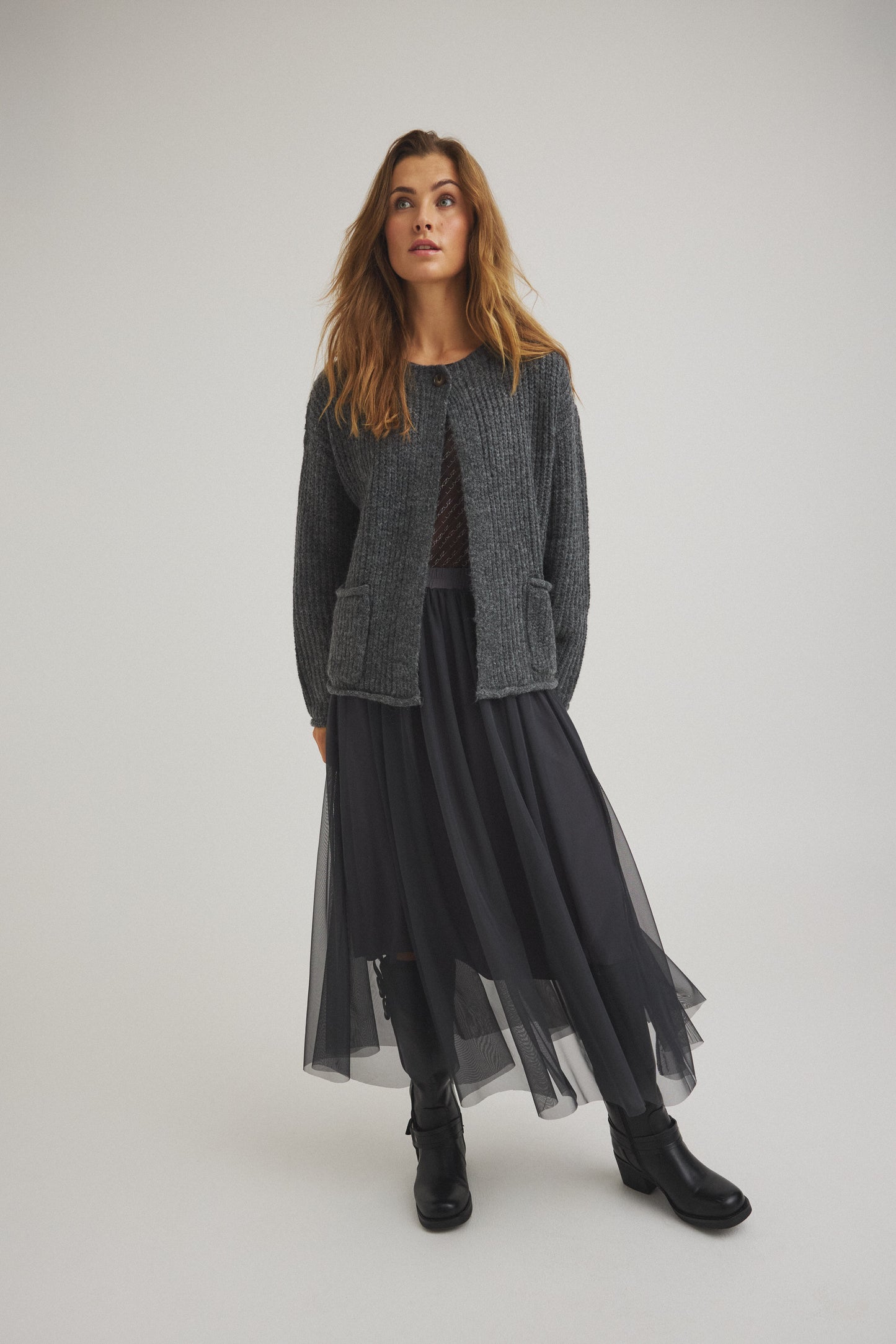 LUXZUZ // ONE TWO Jeantos Knit Knit 833 Asphalt