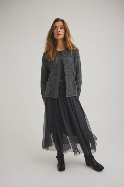 LUXZUZ // ONE TWO Jeantos Knit Knit 833 Asphalt