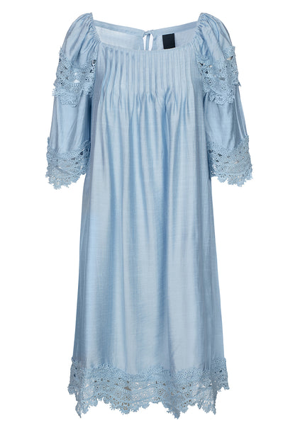 LUXZUZ // ONE TWO Jirina Dress Dress 510 Chambray Blue
