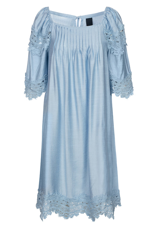 LUXZUZ // ONE TWO Jirina Dress Dress 510 Chambray Blue