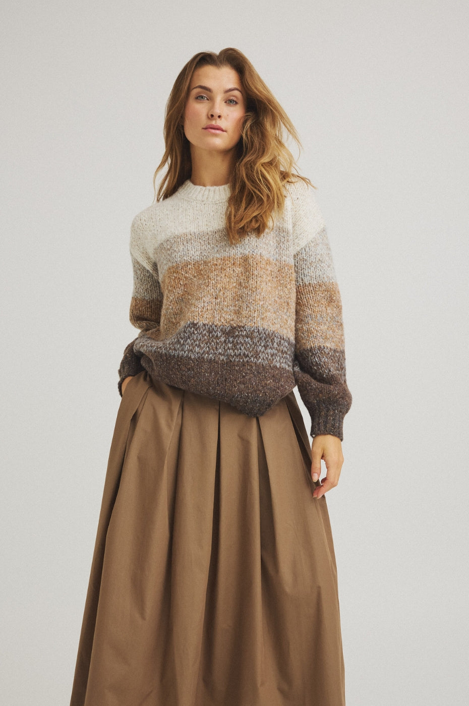 LUXZUZ // ONE TWO Juliane Knit Knit 779 Brown Sugar