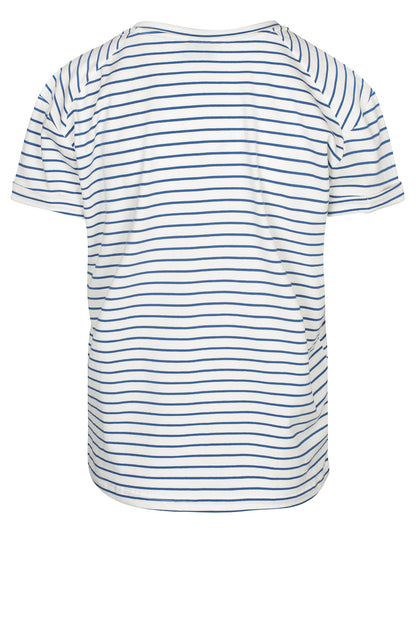 LUXZUZ // ONE TWO Karin T-shirt T-Shirt 523 Baja Blue