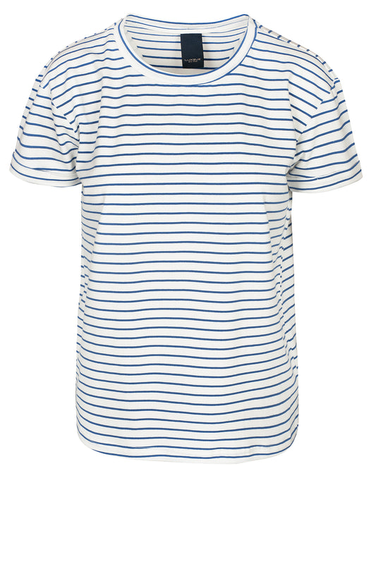 LUXZUZ // ONE TWO Karin T-shirt T-Shirt 523 Baja Blue