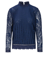 Laizy Bluse - Dark Antiqué blue