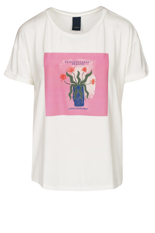 LUXZUZ // ONE TWO Love Yourself T-Shirt T-Shirt 737 Cream