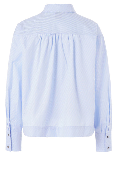 LUXZUZ // ONE TWO Makiero Shirt Shirt 504 Xenon Blue