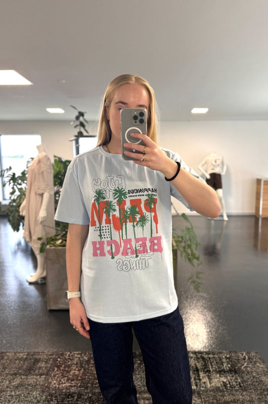 LUXZUZ // ONE TWO Palm Beach T-shirt T-Shirt 509 Baby Blue
