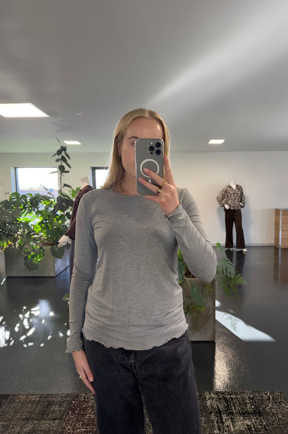 LUXZUZ // ONE TWO Sigba Bamboo T-shirt T-Shirt 821 Grey Marl